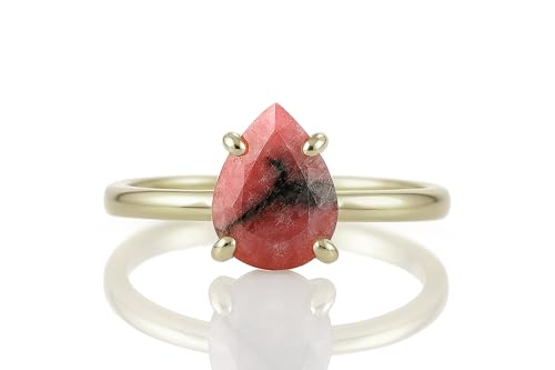 Bagues pour femmes en rhodonite : le bijou idéal pour illuminer vos mariages et soirées