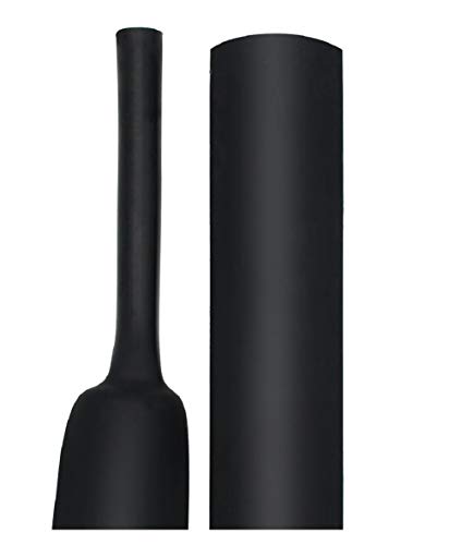 Dual Wall Heat Shrink Tubing 3:1 Ratio Heat Activated Adhesive Glue Lined Marine Shrink Tube Wire Sleeving Wrap Protector (15.4, Black)