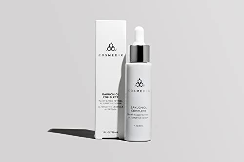 Cosmedix Bakuchiol Complete Plant-Based Retinol Alternative Serum, Improves Appearance Of Fine Lines And Wrinkles, Lightweight And Conditioning, Botanical Retinol Alternative, Cruelty Free #TOP1