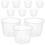 JOINPAYA Tazas Medidoras Transparentes de Arroz y Líquidos 10 Unidades Escala Precisa Vaso Reutilizable para Cocina Diaria y Accesorios de Olla Arrocera