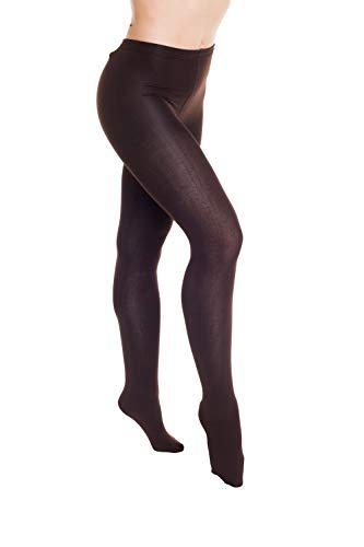 HO-Ersoka Mujer Medias opacas interior polar térmico caliente marrón talla única