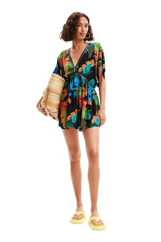 Desigual Swim_Top Tropical Party Bikini, Nero, Xl Donna - 4