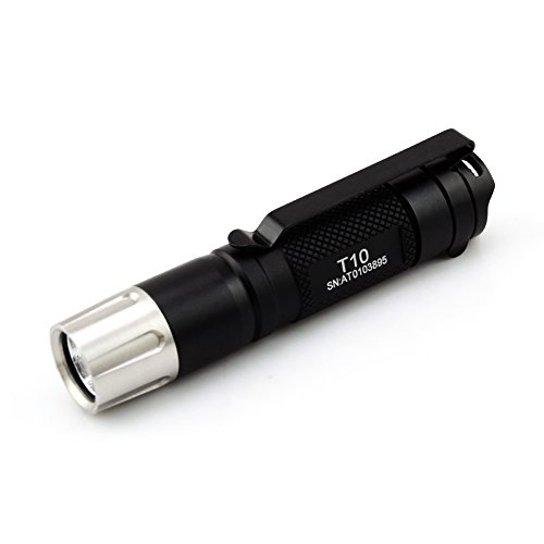 ThruNite T10 compact flashlight series, Max 252 Lumen Single CREE LED;Uses one 1.5V AA battery;tail switch and twisting head for single-hand operation;3-mode;Powerful AA Flashlight! (T10 CW XP-L)