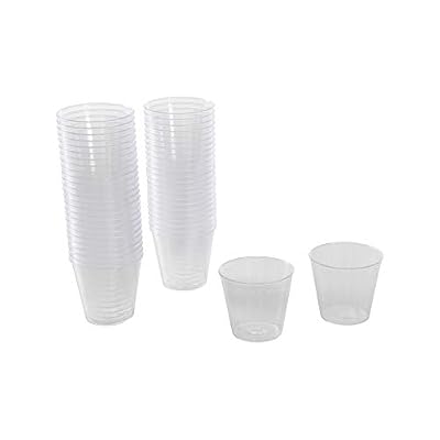 Générique Lot de 50 mini verrines jetables 30 ml transparent