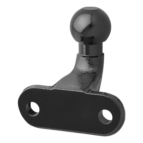 Boule d’attelage équerre Ø 50 mm noire pour remorque fixe - 2