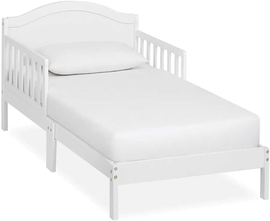 Dream On Me Sydney Toddler Bed in White, Greenguard Gold Certified