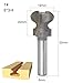 1piece 8mm Shank Router Bit for Woodworking Tools, Industrial Grade Alloy Double Finger Milling Cutter(8x19mm)