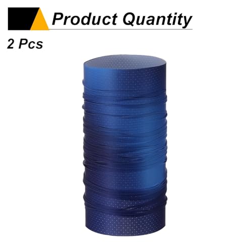 HARFINGTON 2pcs Summer Cooling Neck Gaiter Sun Protection Face Mask Fishing Neck Gaiter Unisex Sunscreen Breathable Bandana for Hiking Outdoor Sports, Bright Blue3