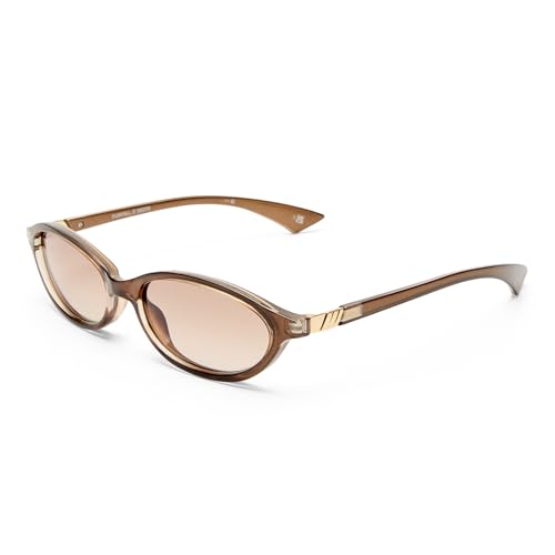 Le Specs Duskfall Sunglasses - Pearl Chocolate, Oval, Women's, Elegant