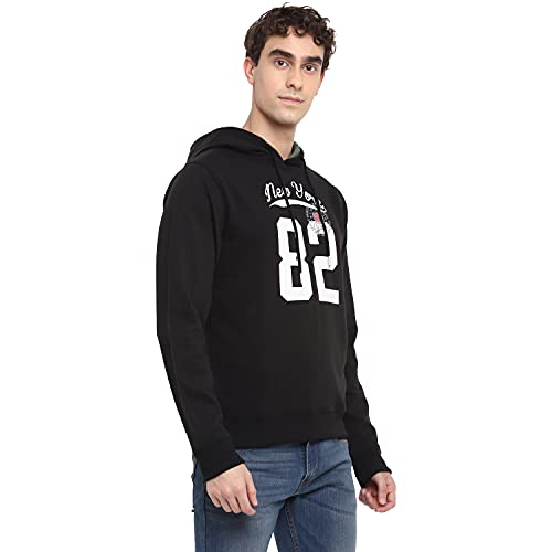 Image of Deniklo Mens Polyester Hooded Neck Sweatshirt