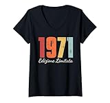 Photo Gallery donna annata 1971 edizione limitata anni 53 compleanno maglietta con collo a v Photo Gallery donna annata 1971 edizione limitata anni 53 compleanno maglietta con collo a v