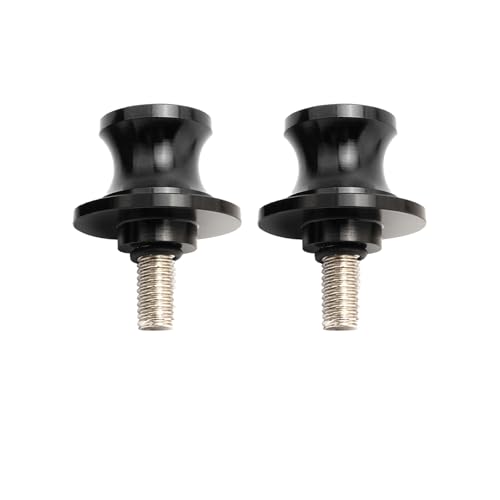 2 Pièces Diabolo Moto, Support Oscillant M8, M8 Béquille Moto, Universelle de Goujons de Béquille en Aluminium CNC, Compatibles Pour Motos à Fixation de 8...