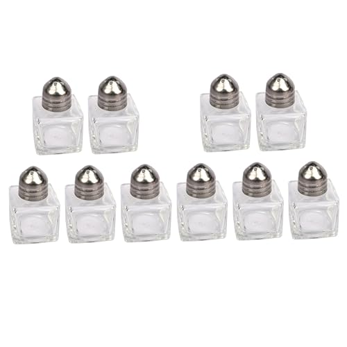 PRETYZOOM 10Pcs Mini Glass Storage Bottles for Oil Seasoning Practical Kitchen Supplies Design for Spices Dust Containers for Freshness and Convenience