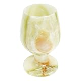Homoyoyo Marble Wine Cup Dekoration aus Marmorhandwerk Kreatives Wohnaccessoire mit Natürlicher Maserung Stabiles Design für Schreibtisch und Haushalt Elegantes Glasornament