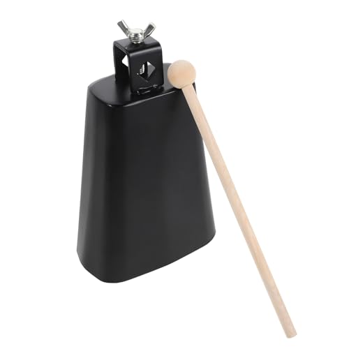 Kit de montaje con abrazadera para cowbell Mikinona, cowbell pequeño de 6 pulgadas, soporte metálico para rack de batería, accesorio de percusión ajustable para configuración estable de instrumentos Orff miniatura 1