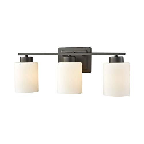 Cheapest 🛒 Thomas Lighting CN579311 Summit Place 3-Light for The Bath in Oil Rubbed Bronze with Opal White Glass