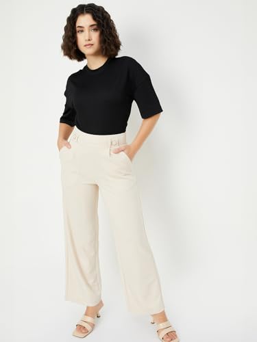Image of Max Women's Solid Regular Fit T-Shirt