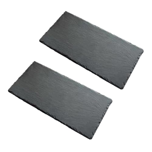ABOOFAN 2 platos negros multipropósito para servir miniatura 1