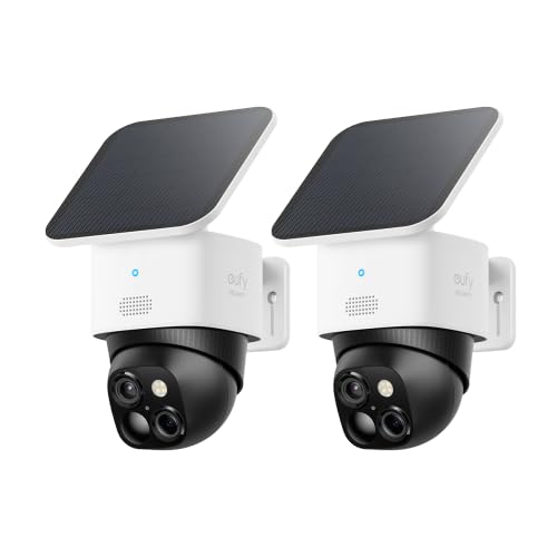 eufy Security SoloCam S340 2Pack, Solar Security Camera, Wireless