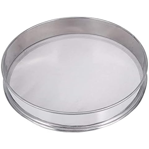 WMLBK Kräuterpollen-Extractor aus Edelstahl Stapelbar Sichter 30cm im Durchmesser Mehlsieb 150 Mesh Küchensieb für Küche Mehl Reis Nudeln Puderzucker Cover