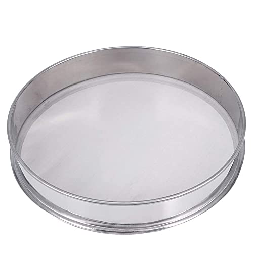 WMLBK Estrattore di polline alle erbe aromatiche in acciaio inox, impilabile, 30 cm di diametro, 150 mesh, colino da cucina, farina, riso, tagliatelle, zucchero a velo