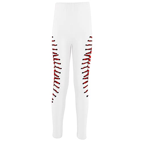 Toddler Kids Girls Baseball Printed 3Ds Ptints Leggings Yoga Pants Cute Slim Stretch Pants Girls Size Small Clothes