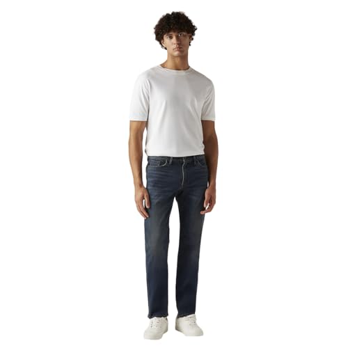 Image of Men's 511 Dark-Blue Slim Fit Mid Rise Jeans