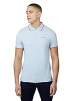 Ben Sherman Men’s Signature Romford Polo, Pale Blue, Large