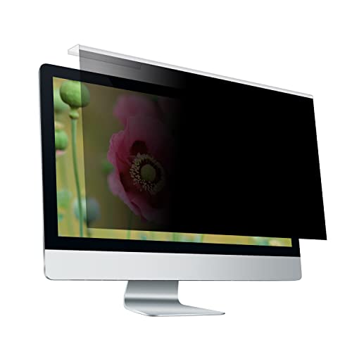 MOSISO 20-22 inch Computer Privacy Screen Filter, Hanging Removable Acrylic Screen Protector Anti Glare Eye Protection for Diagonal 20, 21.5, 22 inch 16:9 Aspect Ratio Widescreen Desktop PC Monitor