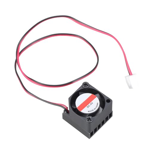 Ventilador de refrigeración de 20 mm CC 5 V con disipador de calor de aluminio extraíble de alta corriente de aire 1 25 CFM para solución de refrigeración electrónica para placas de desarrollo