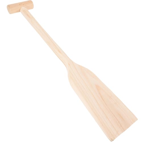 Cabilock Pagaie en Bois 50 CM X 10 CM X 2 CM pour Bateau de Plaisance Rame Légère à Main Ergonomique Aviron en Bois Fait Main pour Canoë Kayak et...