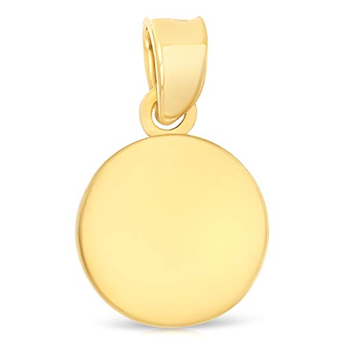 Ioka - 14K Gold Guardian Angel Pendant Religious Little Cherub Charm For Necklace Or Chain #TOP1