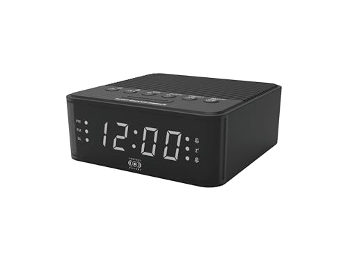 La mejor comparación de Despertadores electrónicos Top 5. 43 CONTROL EXPERT Radio Despertador Digital con Alarma Dual y Radio FM, Pantalla LED, Bocina 2', Volumen Alto, Compacto, Carga USB-C 5V, Reloj Despertador Portátil para Recámara,...