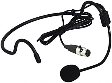 Headset Headworn Microphone for Shure QLX-D, ULX, ULX-D, SLX, BLX4R QLXD4, SLX4, BLX4R, BLX24R Wireless Microphone System Condenser Unidirectional ta4f 4 Pins Black