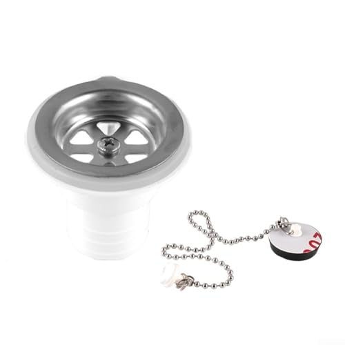 Honseadek Drenaje D De Acero Inoxidable Para Yate Con Codo Recto, Para Cámper Y Fregadero, Abs 304 Para Conector De Alcantarillado De Acero A Prueba De Fugas Cabeza Recta