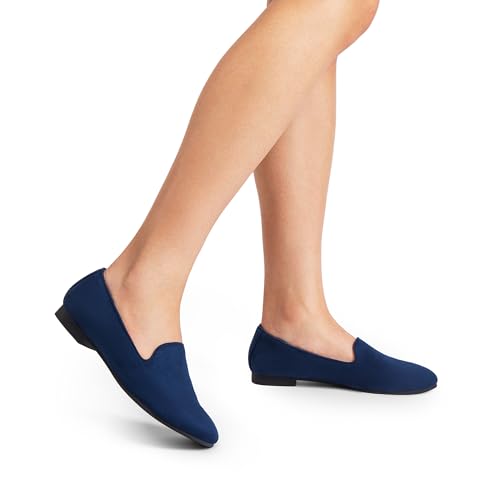 Image of DREAM PAIRS Round Toe Flats for Women Dressy Comfortable, Slip-On Dress Business Casual Office Work Shoes for Women