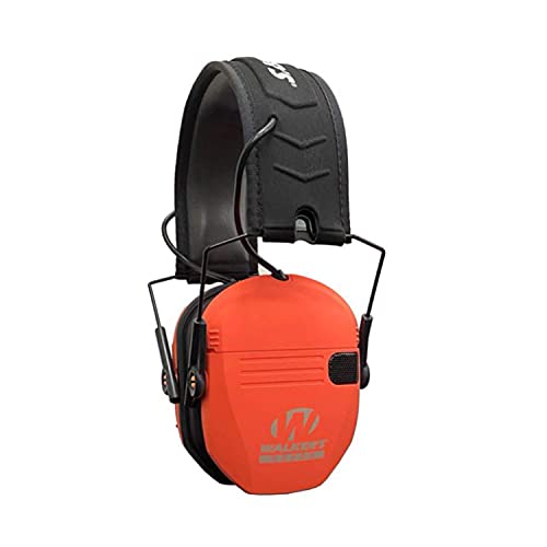 Walker's Razor Slim Ultra Low Profile Compact Design Adjustable Range Shooting Hunting Hearing Protection Electronic Earmuffs, Coral by Walker's - Used condition - US$32.79