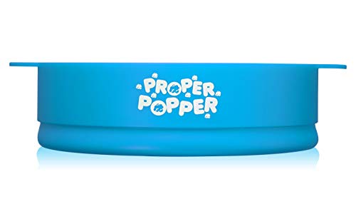 Image of The Original Proper Popper Microwave Popcorn Popper, Silicone Popcorn Maker, Collapsible Bowl BPA Free & Dishwasher Safe - (Turquoise)
