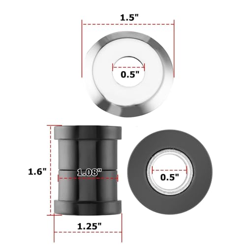Bagues guidon moto polyuréthane pour stabiliser les risers de Softail - 2