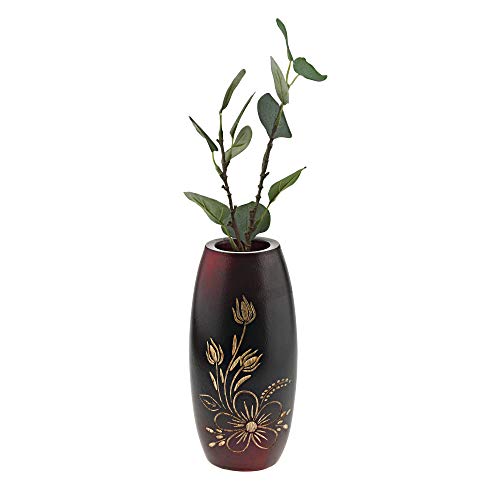 Bold And Vibrant Flower Garden Red Mango Tree Wood Flower Vase | Modern Farmhouse Home Décor | Kitchen Bedroom Living Room Home Decoration #TOP4