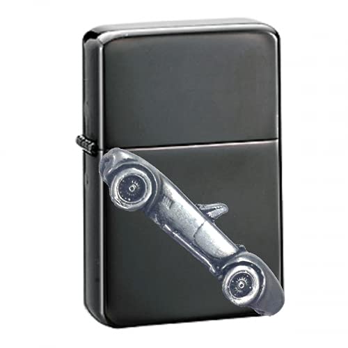 Briquet à essence classique avec boîte cadeau motif sport auto Cobra