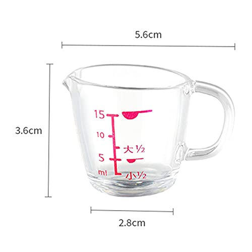 Vaso medidor de plástico simple para cocina miniatura 2