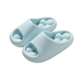 [Raineed] 健康サンダル スリッパ 足ツボ レディース 来客用 厚底サンダル シャワーサンダル 室内スリッパ 健康スリッパ 歩きやすい 軽量 人気 おしゃれ 夏 (ブルー, 大人, 24.5 cm, 長さ・寸法・重量（範囲）, 日本の靴のサイズ寸法, 25.0 cm)