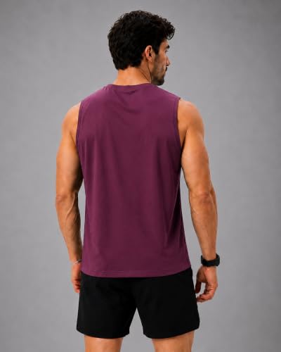 Image of CHKOKKO Sleeveless T Shirts Gym Vest for Men Workout Premium Cotton Blend