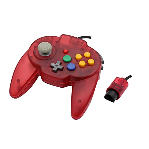Image of Intec Gaming Warrior 64 Wired Controller for Original Nintendo 64 N64 Console (Red)