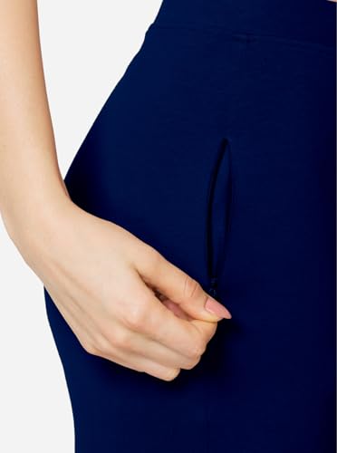 Image of VSTAR PL02 Women Ankle Length Stretchable Slim Fit Leggings with Secured Side Pocket | Moisture-Wicking | Soft Waistband & Cotton-Elastane Fabric