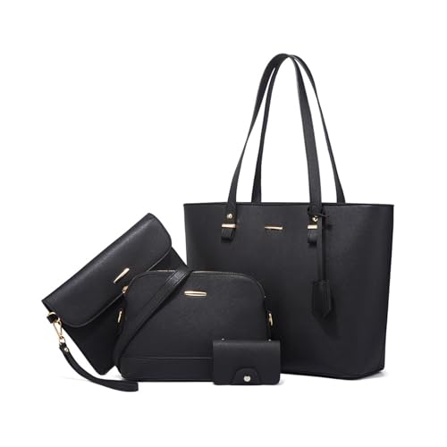 Sacoche Besace et Pochette Femme Ensemble 4 Pièces Contre le Désordre