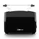 Clatronic® Toaster 2 Toastschlitze | Toaster mit Brötchenaufsatz | Toaster 2 Scheiben mit Liftfunktion | Toster mit Auftau- und Aufwärm-Funktion | für Brötchen und Toast | TA 3801 schwarz