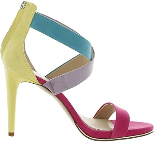 Kenneth Cole Women's Brooke Cross Heeled Sandal, Beet Multi, 7 | Image 1