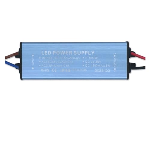 Pilote LED 50W 1500mA transformateur AC85V-265V alimentation projecteur IP65